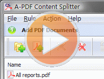 small screenshot of A-PDF Content Splitter
