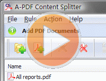 PDF Content Split - Split PDF files on Text Content, perfect for splitting invoice and statments