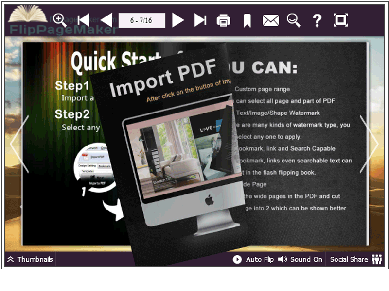 PDF Flip Page Creator for HTML5 1.0.0 full