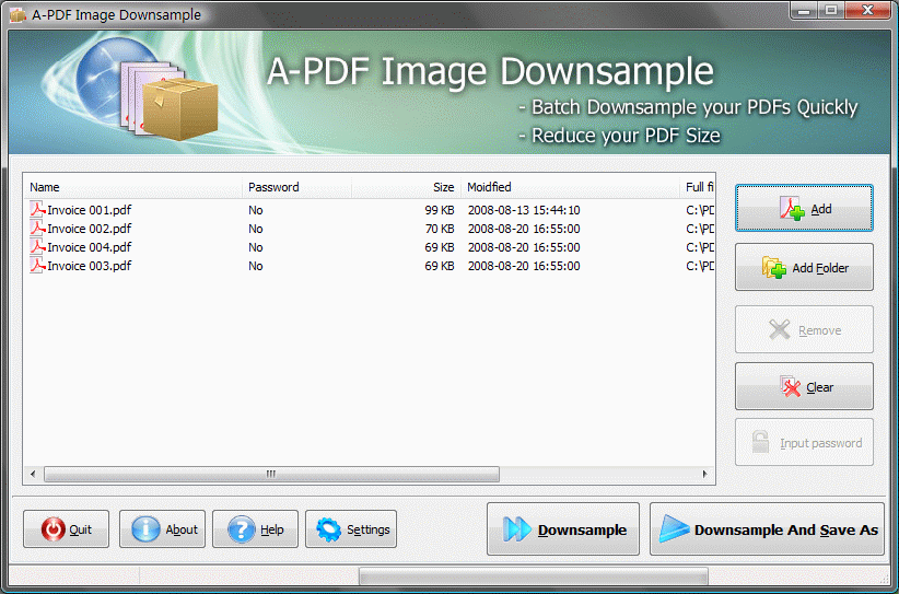 Windows 7 A-PDF Image Downsample 3.6 full