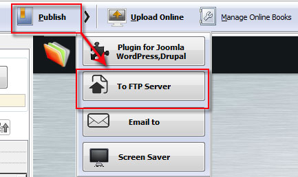 How to upload flipbook to my FTP