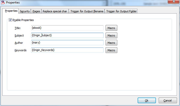 How to add PDF properties while creating a splitting rule by using A-PDF Content Splitter3?