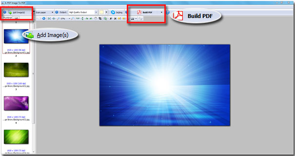 A-PDF Image to PDF batch convert multiple images to single PDF [A-PDF.com]