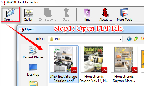 convert pdf extract text