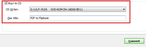 How to burn flipbook to CD by Flipbook Brochures Creator?