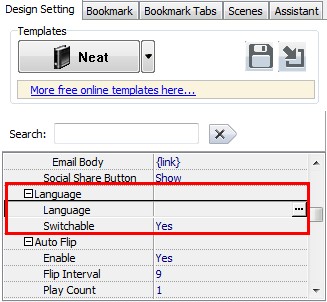 How to create a language switchable flipbook by PDF to Flip Page Software