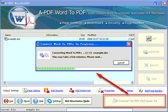 How do you convert a file into a PDF?