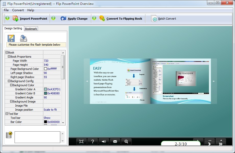 Click to view Flip Powerpoint 3.8 screenshot