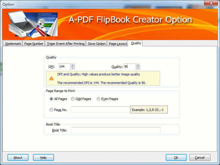 A-PDF FlipBook Creator 4.3 screenshot