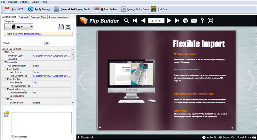 A-PDF FlippingBook Maker screenshot