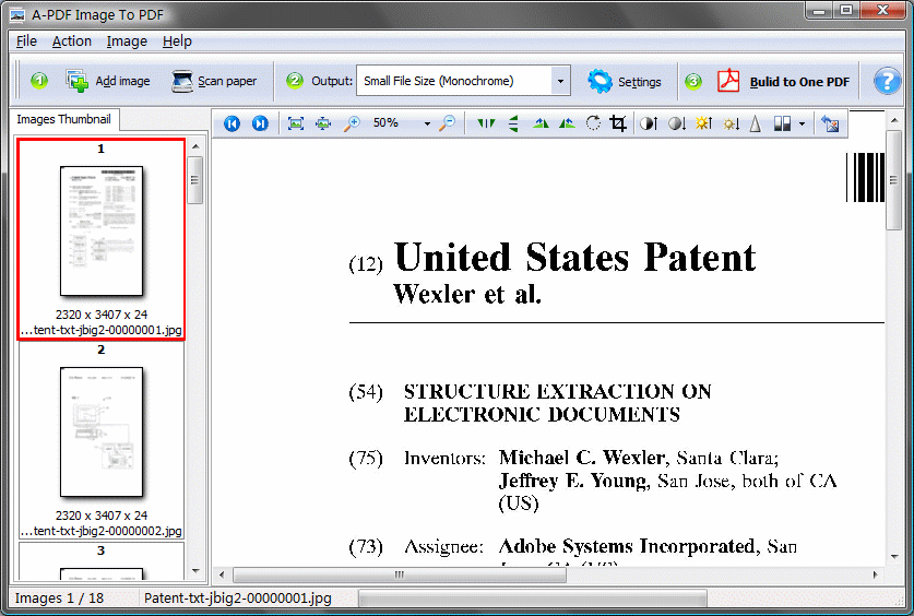 A-PDF Image to PDF 6.8 screenshot