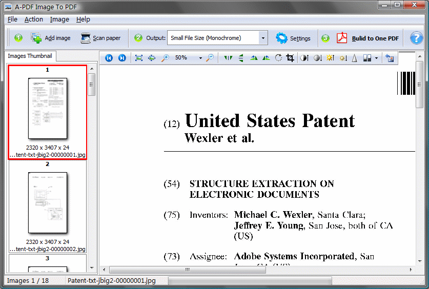 A-PDF Image to PDF screenshot