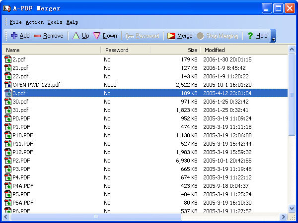 A-PDF Merger screenshot A-PDF Merger screenshot