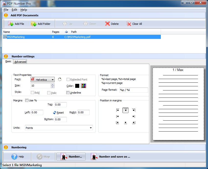 A-PDF Number Pro screenshot A-PDF Number Pro screenshot