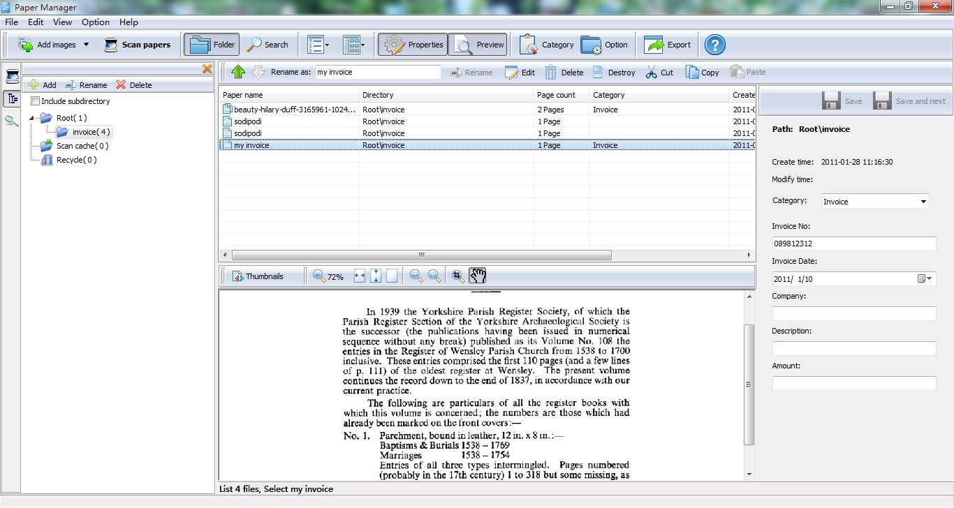A-PDF Paper Manager Lite screenshot