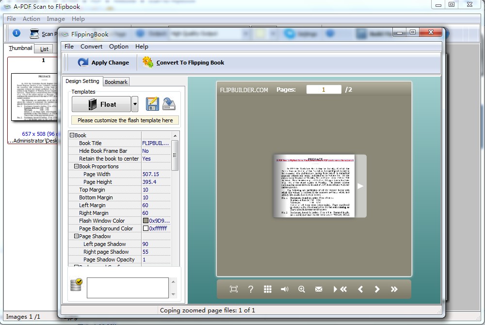 A-PDF Scan to Flipbook screenshot