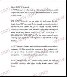 Watermark pdf using copyright information