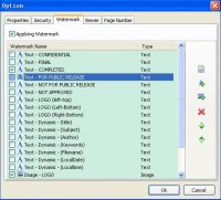 A-PDF Word to PDF Watermark setting